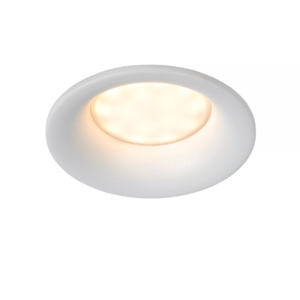 Lucide ZIVA - Inbouwspot Badkamer - Ø 8,5 cm - IP44 - Wit