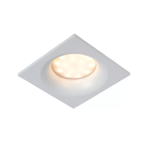 Lucide ZIVA - Inbouwspot Badkamer - 1xGU10 - IP44 - Wit