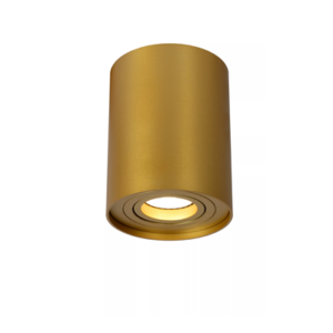 Lucide TUBE - Plafondspot - Ø 9,6 cm - 1xGU10 - Mat Goud