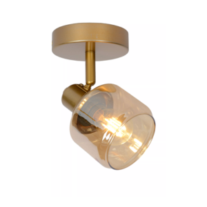 Lucide BJORN - Plafondspot - 1xE14 - Mat Goud / Messing