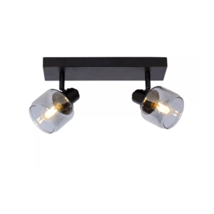 Lucide BJORN - Plafondspot - 2xE14 - Zwart