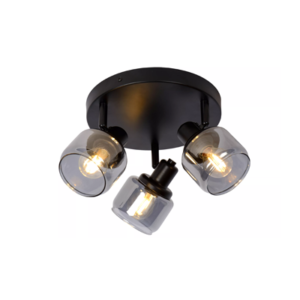 Lucide BJORN - Plafondspot - Ø 38 cm - 3xE14 - Zwart