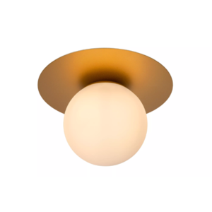 Lucide TRICIA - Plafonnière - Ø 25 cm - 1xE27 - Mat Goud